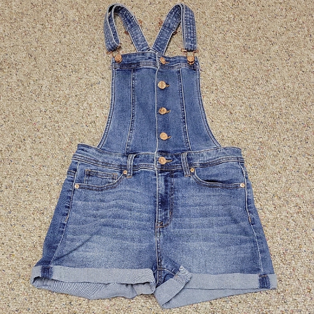 Guess Blue Denim Shortalls. Women's 27. Summer Girlhoodcore Spring Break